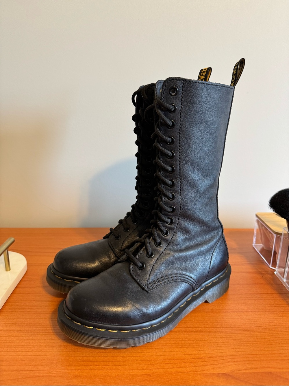 Dr. Martens - Leather Lace-Up (and zipper) Boots